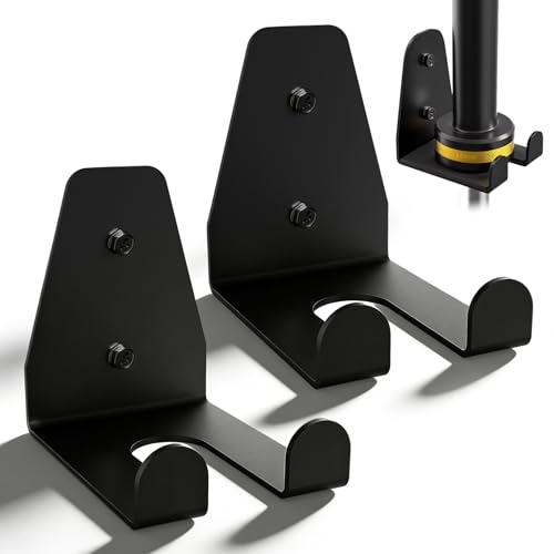 Supports d'haltères olympiques pour salle de sport à domicile et garage avec vis de fixation