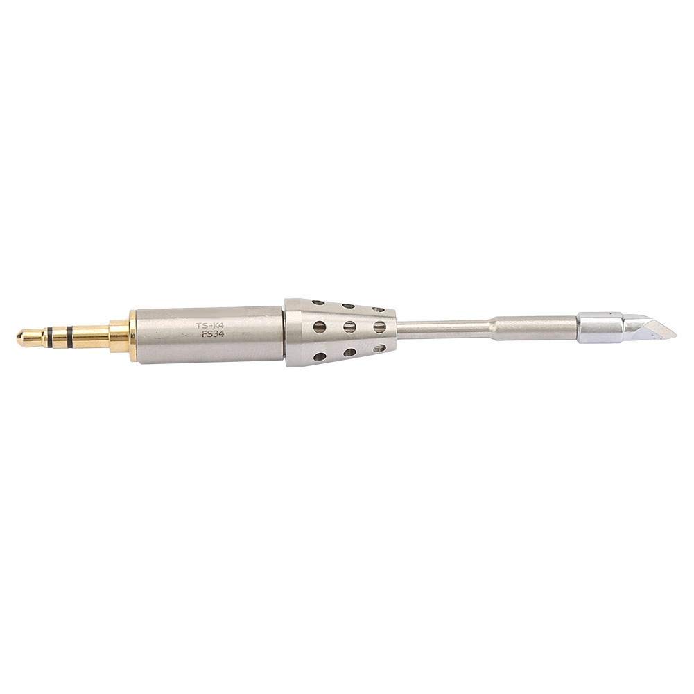 TS80 Electric Soldering Iron Tip, Stainless Steel Lead-Free Knife Shaped TS-K4 Iron Head Soldering Bit Soldering Tip
