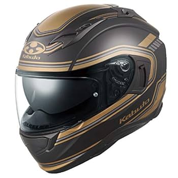Kabuto フルフェイスヘルメット ブラック/ゴールド Amazon | [オージーケーカブト] バイクヘルメット フルフェイス