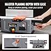 VEVOR Spiral Benchtop Jointer, 6 in, 1.5HP 10000 RPM Bench Top Wood Jointer, with 14-Blade Spiral Cutterhead 0-1/8'' Adjustable Depth 6.1x27.6'' Table, Portable Woodworking Jointer for All Wood Types