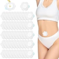 AOZUO 50 Stück Rizinusöl Wrap für Den Bauchnabel, Hypoallergene Castor Oil Packung für den Bauchnabel, Selbstklebende und Stark Saugfähige Rizinusölpackungen zum Einmalgebrauch (Enthält kein Öl)