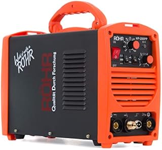 Röhr HP-200PP TIG/ARC 2 in 1 Welder Inverter Gasless 200 Amp DC Anti-Stick Welding Machine Hot Start MMA MOSFET 240V AC  Welding Mask & Variety of Accessories Included