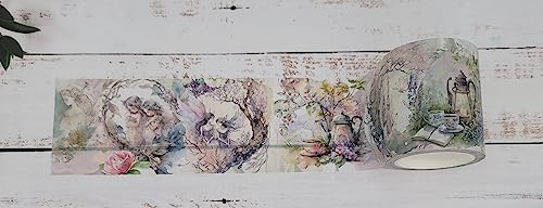 Ruban washi scrapbooking fée de la forêt 10m pour travaux manuels