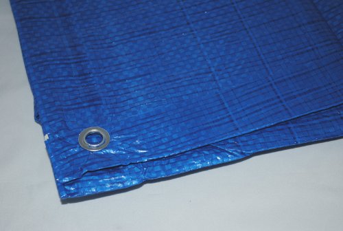 Preisvergleich Produktbild Universal Gewebeplane wasserfest, blau (20 x 20 m)