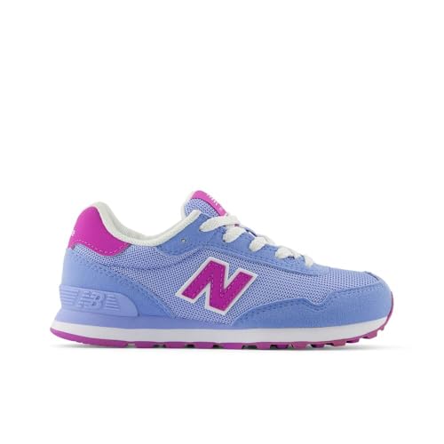 New Balance 515 V1 Lace-up Sneaker, Electric Sky/Passion Fruit, 4.5 Wide US Unisex Big_Kid3