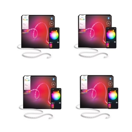 Philips Hue Bundle – 4x Indoor Indirect Hue Flux 3m Lightstrips |...