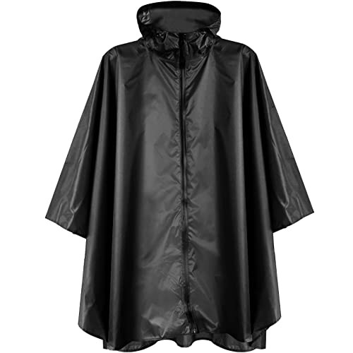 Anyoo Ligero Impermeable Impermeable Impermeable Reutilizable Poncho con Capucha Impermeable