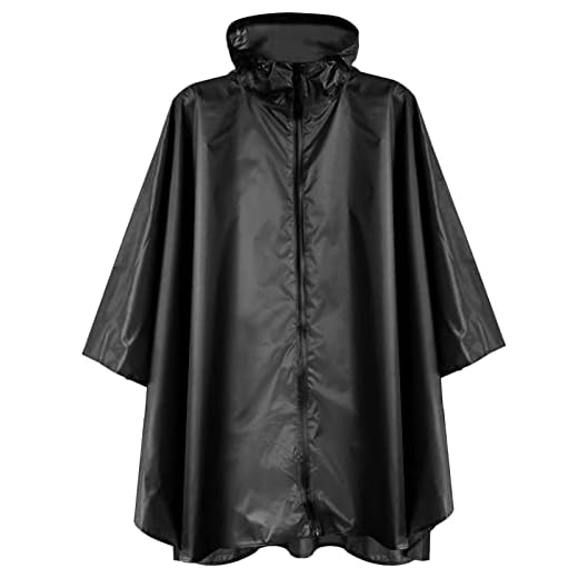 Anyoo Ligero Impermeable Impermeable Impermeable Reutilizable Poncho con Capucha Impermeable