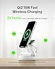 Belkin MagSafe-Compatible Charger, 3-in-1 Convertible Wireless Charging Station, Qi2-Certified 15W Wireless Charger for iPhone 17, Air, Apple Watch, AirPods, Pixelsnap, 36W Plug Included - White