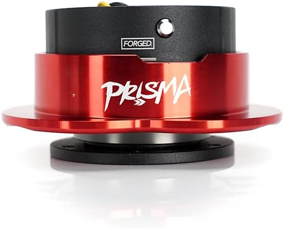 Miniatura 3 de NRG Innovations NRG-SRK-143BK-RD Kit adaptador de liberación rápida para volante, cuerpo negrorojo en forma de corazón, patrón de pernos de 0.236 x