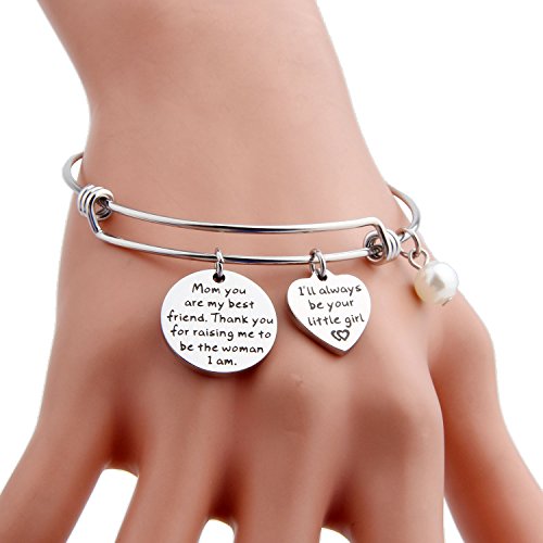 FEELMEM Mother of The Bride Bracelet Mom of The Bride Gifts Bangle Wedding Gift Jewelry for Mom from Daughter - Image 6