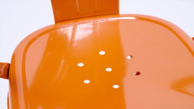 Amazon.com: Flash Furniture Luna Commercial Grade Orange Metal