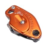 Descenso de Escalada y Agarre de Cuerda, Dispositivo de Aseguramiento de 15 KN para Cuerda de 10 a 12 Mm, Trabajos Aéreos y Escenarios de Carga Alta, Naranja