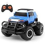 【Toddler Racing Toy】Boy mini RC monster truck con 4 neumáticos de goma a prueba de golpes para una conducción más suave, como pasillos, salas de estar, patios traseros, parques y parques infantiles. Estos coches de control remoto son adecuados para niños de 4 a 7 años. Su hijo puede construir un juego de carreras con amigos para divertirse más durante el tiempo de juego.