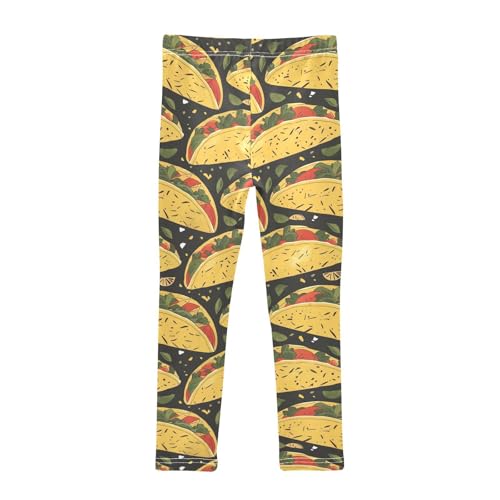 Kids High Waist Taco Leggings for Toddler Girls 4T 202b33242