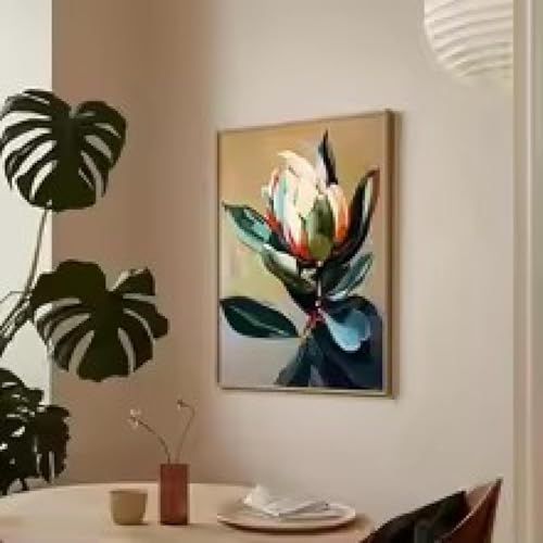 Art décoratif fleurs indigènes : impression d'art moderne chic
