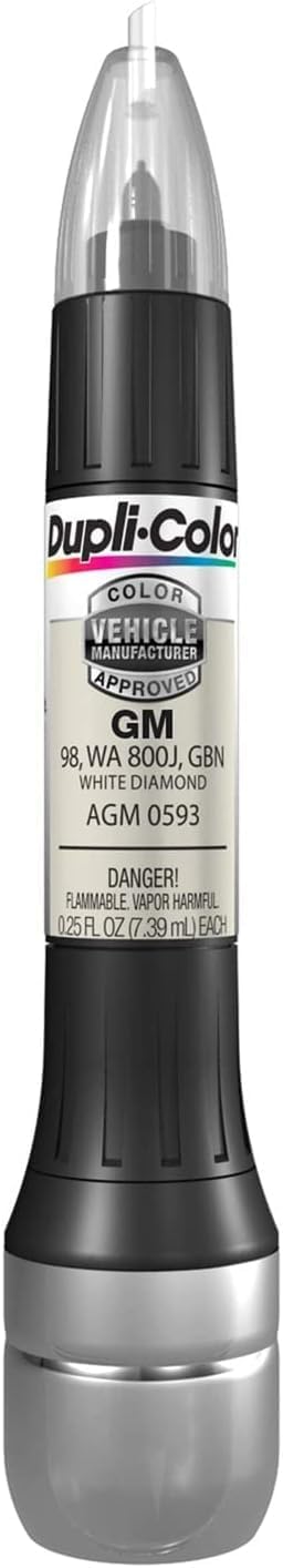 Dupli-ColorAGM0593 Scratch Fix All-In-1 Exact-Match Automotive Touch-Up Paint – General Motors White Diamond – 0.25 oz. Paint Pen