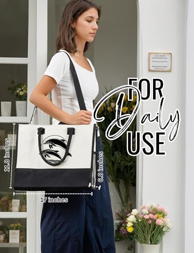 Bolso tote de lona InnoBeta con cierre y correa miniatura 4