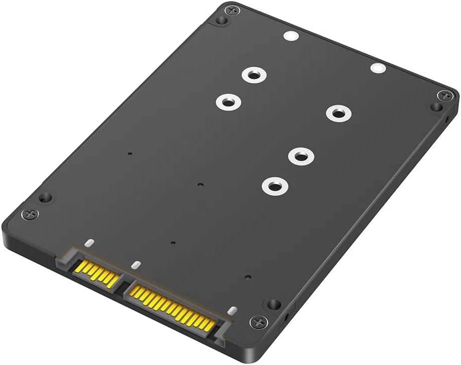 Mustpoint Dual M.2 B Key/B&M Key SSD to 2.5" SATA III with Plastic Enclosure