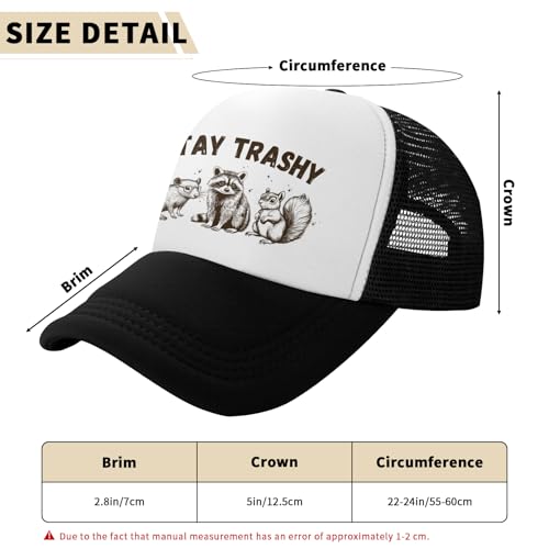 Image of Funny Trucker Hats,Trucker Hat Baseball Cap for Women Snapback Adjustable Hat Humor Gift Men