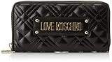 Rot Love Moschino Damen Jc5620pp0a Geldbeutel, Schwarz (Black Quilted), 3x10x19 Centimeters (W x H x L)