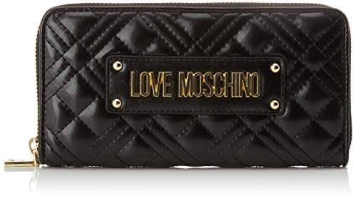 Preisvergleich Produktbild Love Moschino Damen Jc5620pp0a Geldbeutel, Schwarz (Black Quilted), 3x10x19 Centimeters