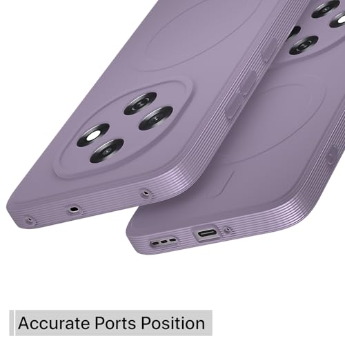 Image of Pikkme Back Cover for Oppo F31 Pro 5G Soft Matte Silicone Mag-Safe Design (Mag-Safe Not Support) Camera Protection | Slim Fit Bumper Cover (Light Purple)
