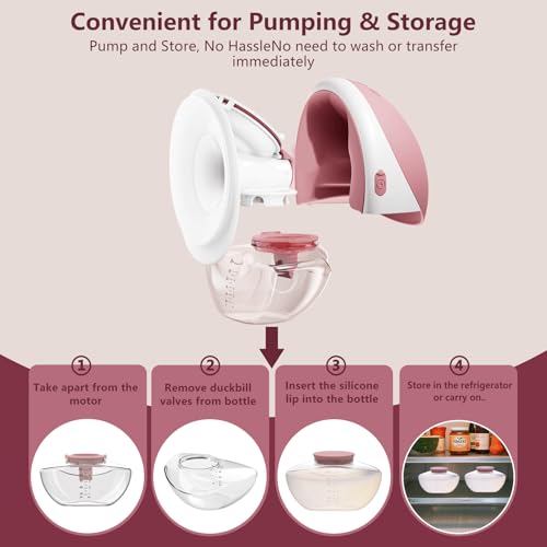 Image of 4pcs Red Storage Bottle Lip Compatible with Momcozy M9 Wearable Breast Pump, Food-Grade Silicone, BPA Free, Sealing Caps, No-Leakage, M9 Mobile Flow Breast Pump Replacement Parts