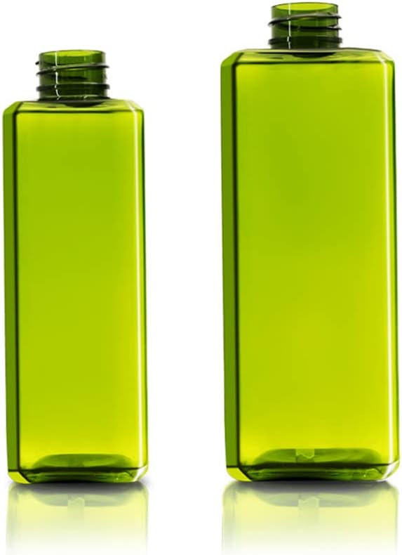 Empty Shampoo Bottles with Pumps, Lightweight, 2 Pack Clear Bottles