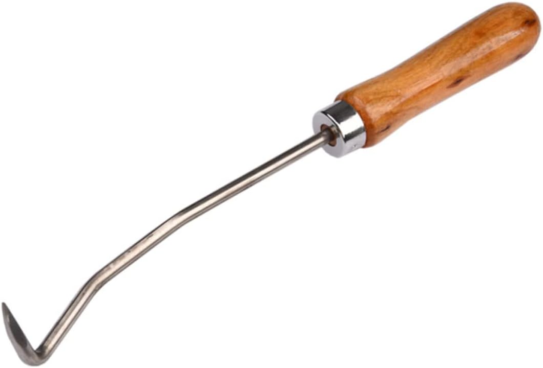 balacoo 2pcs Wood Handle Beehive Cleaning Hook Beekeeping Tool Beehive Box Cleaning Bee Supplies