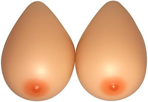 FEMINIQUE 2400gr Silicone Breast Enhancer Forms size 40DD/42D/44C/40B(Size 12)for mastectomy patients by Feminique Breast Forms