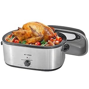 HEYNEMO 24Qt Electric Roaster Oven