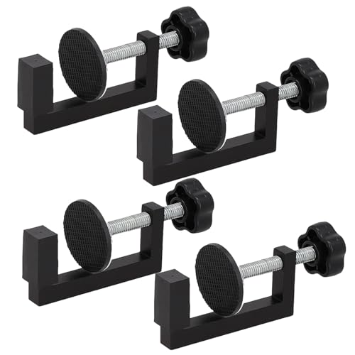 G Clamp Woodwork Fixture Universal Adjustable Screw, 4pcs Universal Desktop Fixture Woodworking DIY Project Heavy-Duty Universal Wood Fixture Parts for Building & Automobile Maintenance