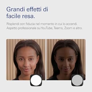 Elgato Key Light Neo con Supporto Monitor Nero - Illuminazione Professionale per Videochiamate e Streaming - Controllo onboard o Wi-Fi - USB - portatile | PC | Mac