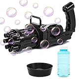 YKB Gatling Bubble Machine, Bubble Blaster Gun, 8-Hole Automatic Bubble Maker Machine, Electric...
