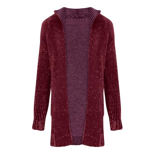 Long Cardigan Sweaters for Men with Hood Cable Knit Sweater Open Front Cardigan Drape Cape Overcoat with Pockets3