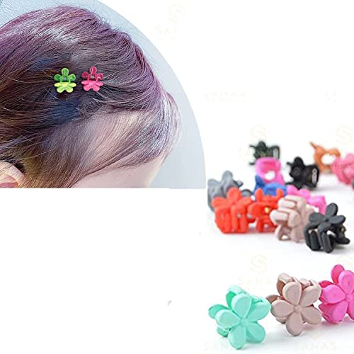 Image of Mini Claw Hair Clips for Baby Girls & Kids 6 design- (60Pcs Mixed Color)