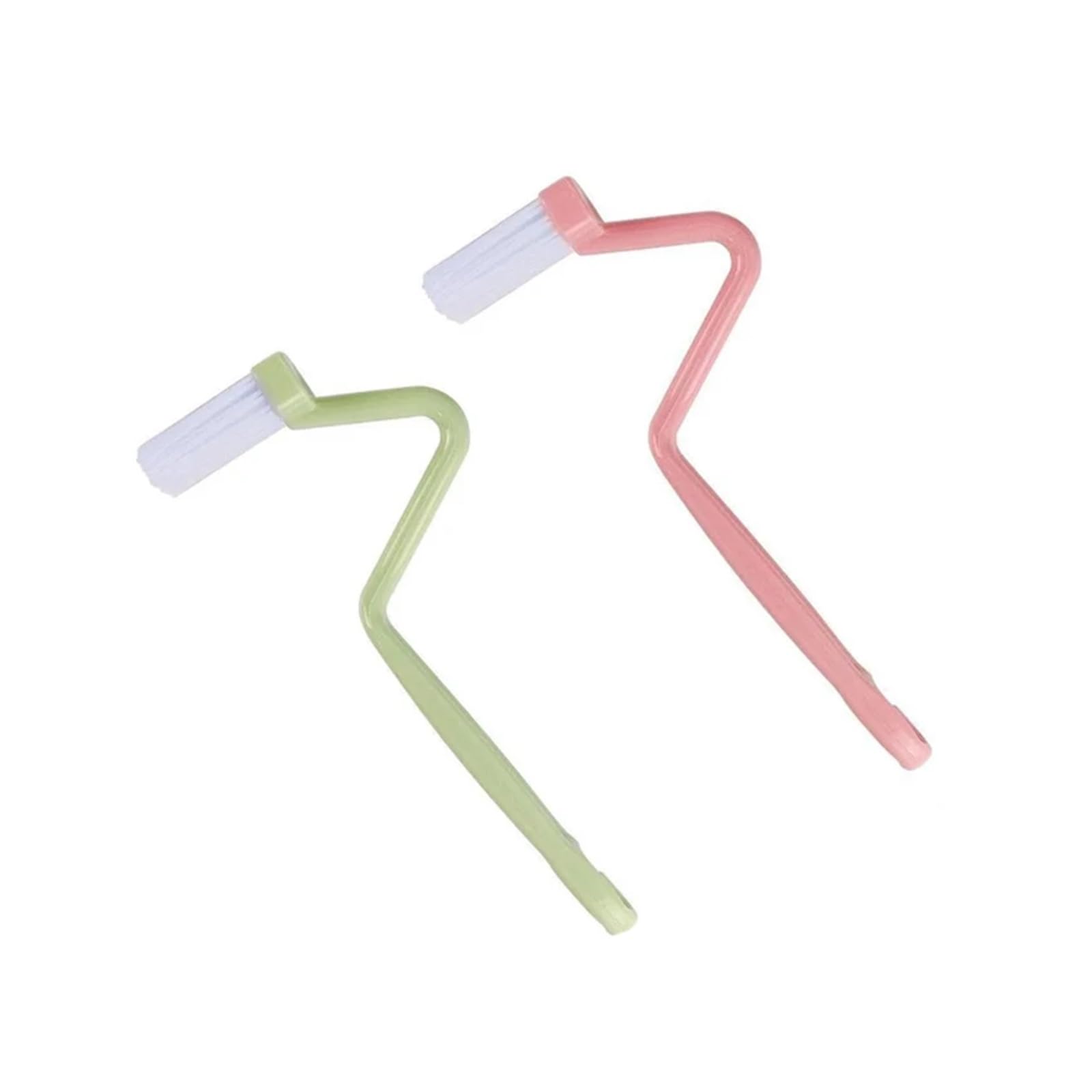 Toilet Brush Curved Toilet Brush Long Handle Toilet Cleaning Brushes Household Deep Cleaning Tools Bathroom Accessories(Green Pink)