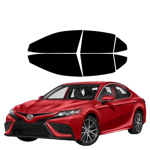 Nano Carbon Window Tint Professionally Cut for Toyota Camry 2018-2024 All Side Windows Blocks 99% UV Rays, Professional Grade Carbon Film 6 pcs Set (20% All)