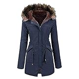 Reokoou Women's Fleece Sherpa Lined Zip Up Coats Winter Warm Long Hoodie Jacket Overcoat Outerwear with Pockets