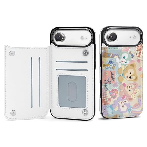 手帳型 ダッフィー シェリーメイ ステラルー (1) 対応 iPhone 17 Air ケース カード収納 スマホケース 財布型 携帯ケース 軽量 全面保護 スタンド機能 おしゃれ お祝いギフト