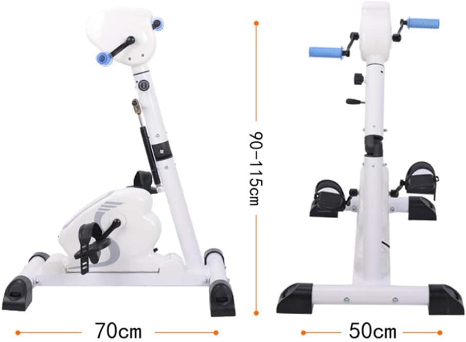 Image of Electric Exercise Bike,Fitness Motorized Mini Bicycle Pedal Exerciser Arm and Leg Pedal Exercise Bike with armrest and LCD Display,