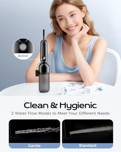 Bidé portátil ESSAGER recargable con 2 modos de pulverización e higiene impermeable 3