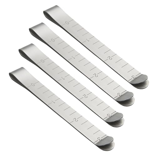 VILLCASE 40 Pcs Metal Hemming Clips 3 Inches Sewing Clips Tape Measure for Fabric Quilting Supplies Stainless Steel Quilting Pins