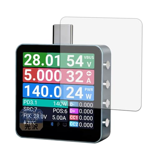 Leipsden フィルム ALIENTEK USBテスター C2 Pro / C2 Std / C2 Lite 対応 保護フィルム ブルーライトカット 目に優しい 光沢仕様 日本製