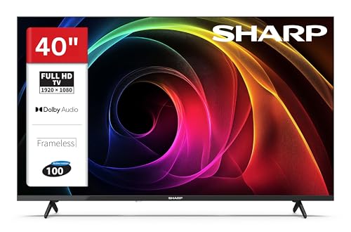 SHARP 40HA1705E 40 Zoll Fernseher - LED TV mit Full HD Auflösung und integriertem Triple-Tuner DVB-C/-T2/-S2 (2026)