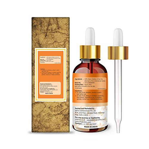 Image of Crysalis Cassia (Cassia) Oil|100% Pure & Natural Undiluted Essential Oil Organic Standard For Skin & Haircare|Therapeutic Grade Oil, Healthy Skin & Hair-50ML With Dropper