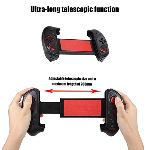 Controlador de juegos inalámbrico, Bluetooth, para teléfono móvil, tableta, Smart TV, telescopio Gamepad Gamepad con disparador, compatible con Android