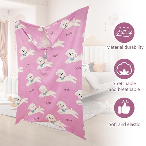 Image of Yxmeiguo Body Sock for Kids Sensory Sock Autism Sensory Products Ages 3-5 | Compression Sack for Focus, Calm, Movement & Play, Sensory Processing Disorder For Autistic Children to Relieve Stress, Pink