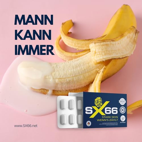 SX66 Kapseln - innovativer Superfood Komplex für Männer mit Arginin, Forskolin - Premium Lust Kapsel für den aktiven Mann - Formel für männliche Lust